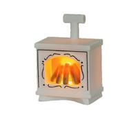 Realistic LED Flame Miniature Fireplaces Lamp Model Figurine for Doll House Accessories with Safe Construction Miniature Fireplaces for Doll House