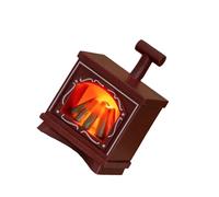 Realistic LED Flame Miniature Fireplaces Lamp Model Figurine for Doll House Accessories with Safe Construction Miniature Fireplaces for Doll House