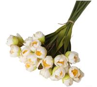Realistic Lily Of The Valley Silk Flowers Bouquet For Wedding Home Decor(White)