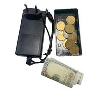 Realistic looking charger with storage compartment, safe storage place for valuables in secret compartment, household utensils for keys, protection package, car, travel, event, emergency