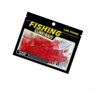 Realistic Maggot Lure Soft Plastic Red Worm Bait For Freshwater Fishing Targeting Small Fish Species Like Trout Perch Bluegill 2cm 3cm(Red02)