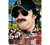 Realistic Magnum PI Moustache Real Human Hair Fake 80s Private Investigator Tash