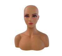 Ｚｉａｌｏｆｉ Realistic Mannequin Head Wig Head Stand Manikin Wig Holder for Displaying Jewelry, Style C