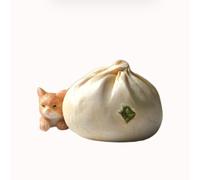Realistic Miniature Cat Ornaments - Creative Simulation Food Kitchen Decor, Funny Cat Sculptures for Cat Lovers, Tiny Animal Statues for Micro Landscapes & Terrariums, Unique Gift Idea