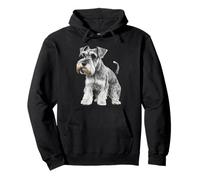 Realistic Miniature Schnauzer Pullover Hoodie