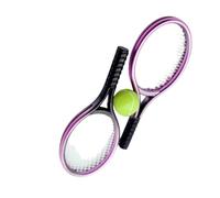 Realistic Miniature Tennis Racket and Ball Sport Gear Scene Kits for Doll House Collection Craft Model Project Accessory Kids Doll House Activity Set