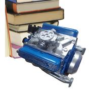 Realistic Model Engine, V8 Motor Display, 8 Inches Decorative Engine with Detailed Parts, Collectible Accessory, Home Decor with Premium Finish, Desktop Ornament for Men Women Living Room