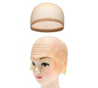Realistic Monk Bald Head Latex Wigs with Elongated Ears for Themed and Creative Photography Bald Cap Latex Costume