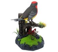 Realistic Motion Simulation Bird Pen Holder - Interactive Chirp Sound, Home Office Decor, for Lovers & Kids