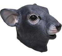 Realistic Mouse Animal Head Latex Mask Halloween Costume Rattus Rat Headwear Party Adult Giant Mouse