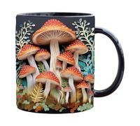 Realistic Mushroom Mug - Mushroom Mugs | Hot Beverage Unique Mushroom Tea Cup, Versatile Ceramic Coffee Cups, Well Maintained Ceramic Cup, Ceramic Mushroom Mug for Home Restaurants