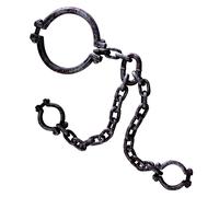 Neck/Wrist Shackles Realistic Look Accessory for Prisoner Convict Jail Fancy Dress