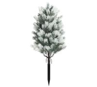 Realistic Needle Decorative Branch for Outdoor Garden Patio and Indoor Entryway Home 55cm Plastic Design (White, 55cm)