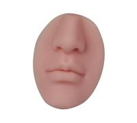 Realistic Nose Soap Dispenser Wall Mounted, Refillable Silicone Bottle, Original Design Space Saving for Bathroom Kitchen Apartment- Dark Skin Color