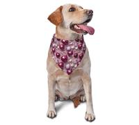 Realistic Onion Print Dog Bandana for Small Medium Large Dogs, Adjustable Cute Cat Dogs Kerchief Triangle Bibs Scarf Handkerchief Accessories