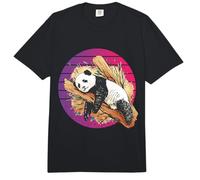 Realistic Panda Sleeping and Relax in Bamboo Tree Animals Comfort Colors Adult Heavyweight T-Shirt