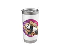 Realistic Panda Sleeping and Relax in Bamboo Tree Animals Stainless Steel Insulated Tumbler