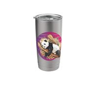 Realistic Panda Sleeping and Relax in Bamboo Tree Animals Stainless Steel Insulated Tumbler