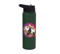 Realistic Panda Sleeping and Relax in Bamboo Tree Animals Stainless Steel Insulated Water Bottle