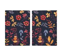 Realistic Pattern of Nuts Passport Wallet Travel Passport Holder Pu Passport Cover Slim Card Case Cover for Women Men Leather Holder Case Travelling Essentials, Maroon and Yellow, 20.3x13.8cm