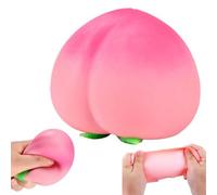 Realistic Peach Shaped Fruit Fidget Sensory Toys,Peach Squish Slow Rising Stress Relief Toy,Soft Squish Decompression Dough Sensory Toys for Easter Basket Stuffers Party Favor Gifts