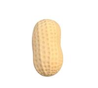 Realistic Peanut-Shaped Stress Relief Toy - Slow-Rise PU Foam Fidget for Adults, Realistic Food Sensory Toy, Satisfying Squeeze Toy, Anxiety Relief & Hand Exercise, Novelty Gift (A-11cm)