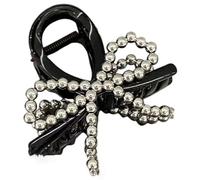 Realistic Pearls Hair Clip Oversized Long Tail Hair Barrettes Fashion Bows Hairpins For Weddings And Celebrations Pearls Rhinestones Women's Clip