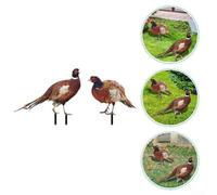 Realistic Pheasant and Chicken Garden Ornaments Enhance Your Landscape (A)