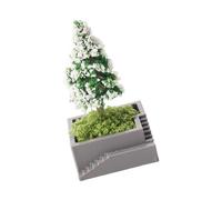 Realistic Pine Green Potted Tree Artificial Plant for Dollhouses Miniature Decoration Accessory Small Artificial Trees Dollhouses Decors