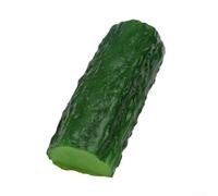 Realistic plastic cucumber slice models for decoration, food styling, and display in homes, commercial kitchens, and event settings (Cucumber segments)