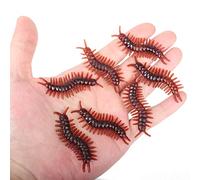 Realistic Plastic Fake Spider Toy halloween prank props Funny kids, adult holiday party decorations 30 pcs (centipede)