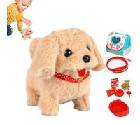 Realistic Puppy Robot Plush Electronic Interactive Walking and Abiding | Realistic Looking Puppy Robot for Walking and Barking Tail, Interactive Plush Pet for
