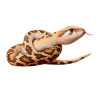 Realistic Python Plush Toy Doll 170cm Long Stuffed Snake Simulation Cartoon Animal with 3D Printed Pattern for Jungle Theme Decor, Prank Use, Boys Room Soft Reptile Plushie
