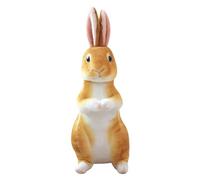 Realistic Rabbit Plush Toy, Cute Bunny Stuffed Animal, Soft Plushie for Kids, Home Decor, Easter Gift(Brown Upright Ear Sitting)
