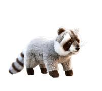Realistic Raccoon Plush Toy, Soft Stuffed Animal, Cute Bandit Creature, Fluffy Toy Doll, 2 Sizes (27/33cm), for Kids & Collectors(33cm)