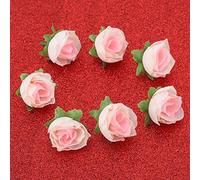 Realistic Rayon Peony Artificial Flowers Small Chrysanthemum Ball DIY Decoration for Wedding Party Home Garden 50pcs in Champagne Flesh Red (Pink)