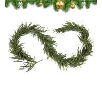 Realistic Real Touch Garland Artificial Pine Cypress Vines, Decoration for Fireplace, Coat, Stairs, Entrance Area, Parties