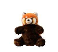 Realistic Red Panda Hand Puppet Plush Toy, Soft Lifelike Animal for Kids, Educational & Interactive Ventriloquist Prop Doll(Yellow)