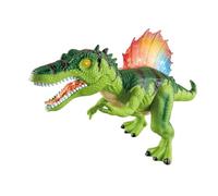Realistic Remote Control Dinosaur Toy,Light-Up Walking Dino with Roaring Sound & Glowing Spikes,Multicolored LED, Sound Effects, Safe Material,Ideal for Birthday (Green)