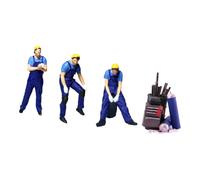 Realistic Repairman Figure Model for Dioramas, Finished blue | Hand Painted Resin Realistic Miniature People for Architectural Displays, Dioramas Props, Collectors Displays