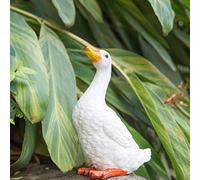 Realistic Resin Duck Statue for Garden Decor - Outdoor Lawn Ornament, Patio Art Figurine - 20x11x27cm (8x4x11) - Perfect Backyard Home Decoration