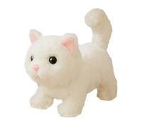 Realistic Robot Cat,Interactive Plush Toy Cat Stuffed Animal for Kids - Walks, Wags, and Meows, Acts Like A Real Kitten, Realistic Companion Pet for Nursery Home Boys Girls Playtime Fun