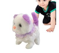 Realistic Robot Cat, Walking Kitten Toy, Interactive Wagging Tail, Electronic Smart Toy with Motion and Sound Features, Soft Robotic Pet with LED Eyes for Kids, Fun Learning and Entertainment