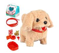 Realistic Robot Dog Electronic Plush Pet Walking Barking Tail Wagging