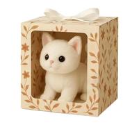 Realistic Robot Kitten,Interactive Plush Toy Figure Cat Stuffed Animals | Realistic Companion Pet Walks Wags Meows, Acts Like A Real Kitten, Favor for Boys Girls Birthday Christmas