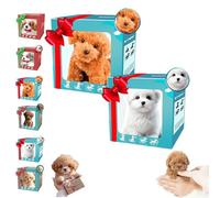 Realistic Robot Puppy - AI Enhanced Interactive Pet Toy with Walking, Barking, and Tail Wagging Features for Pet Lovers
