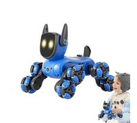 Realistic Robot Puppy - Educational Electric Dancing Robot 8 Wheels | Creative Electronic Toy for Walking and Dancing Dogs Birthday Kids Fun Toy Learning STEM Pet electr