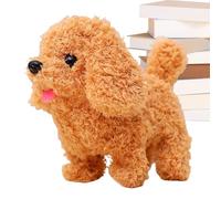 Realistic Robot Puppy - Interactive Plush Dog Toy, Walking Barking Tail Wagging Action | Soft Electronic Companion Figure Playtime Entertainment For Boys Girls