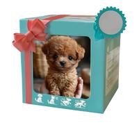 Realistic Robot Puppy - Interactive Robot Dog with Soft Fur, Walking, Barking & Tail Wagging, Smart Pet Toy for Kids Boys Girls, Party Fun (Brown)