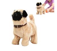 Realistic Robot Puppy Real Dog Toy - 8.66x7.87x3.94 Inches Cute Stuffed Animal for Kids Teens, Interactive Play for Boys Girls, Educational Companion for Birthday Holiday Home School Travel